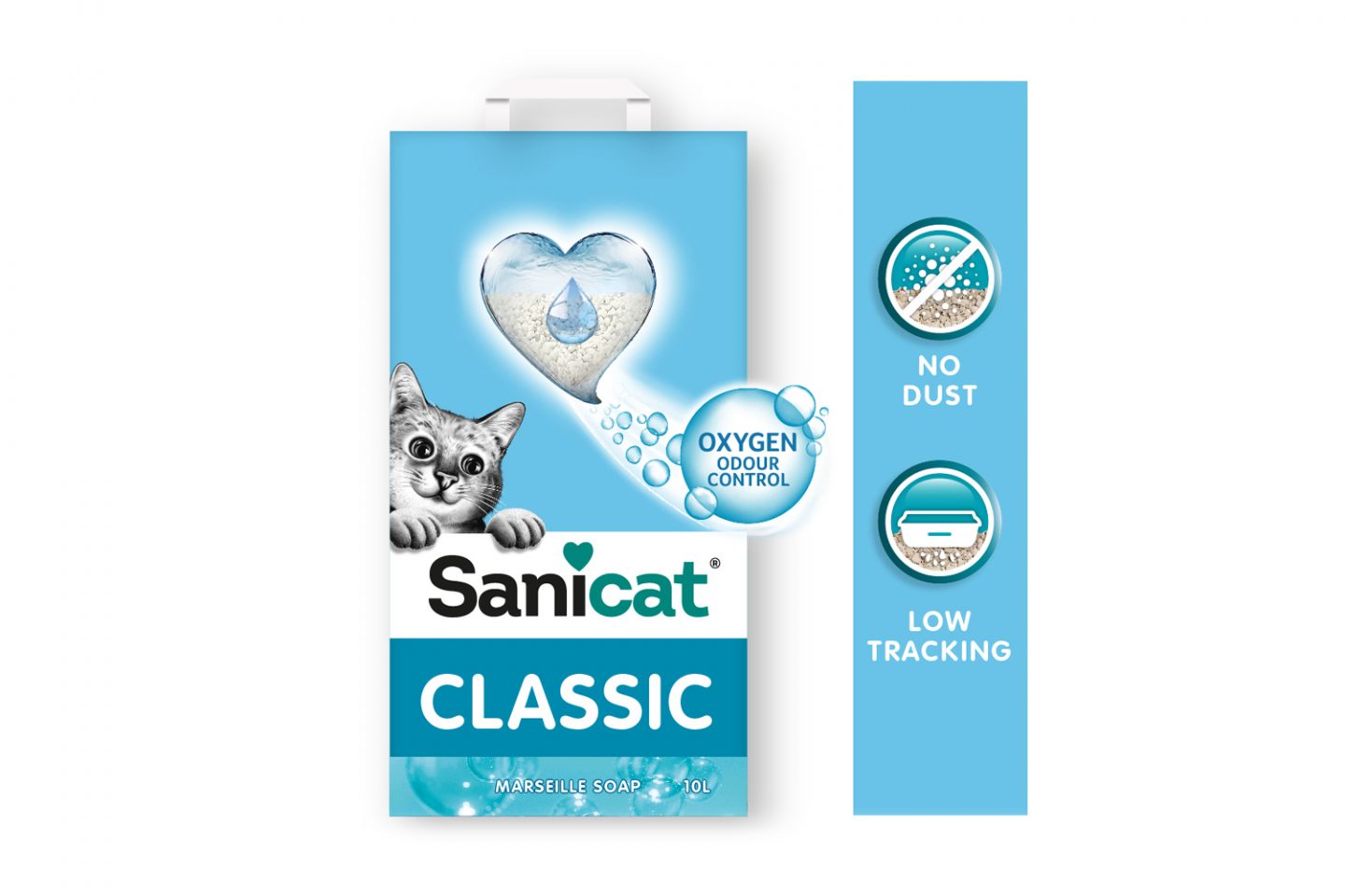 Sapone di Marsiglia Sanicat Classic di AGRIAPPIA, in barra, con etichetta bianca e dettagli blu, visibile nell'immagine.