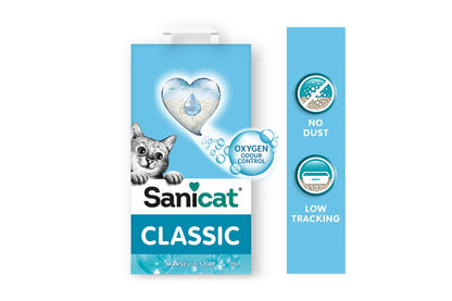 Sapone di Marsiglia Sanicat Classic di AGRIAPPIA, in barra, con etichetta bianca e dettagli blu, visibile nell'immagine.