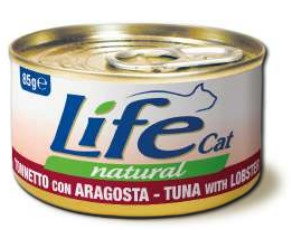 Life Cat naturale 85gr Tonno con Aragosta