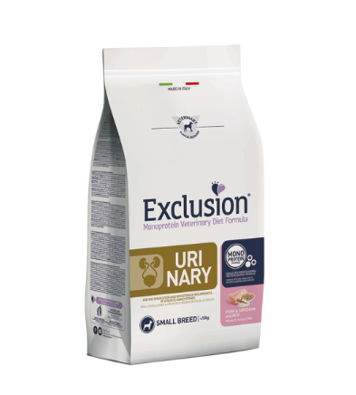EXCLUSION MONOPROTEIN VET DIET  URINARY PORK & SORGHUM AND RICE SMALL BREED