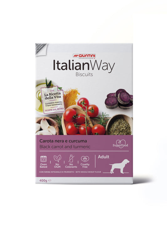 Biscotti Adulto Carota Nera e Curcuma 400g