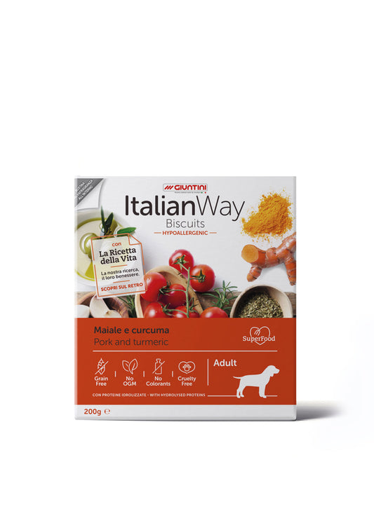 Biscotti Hypoallergenic Maiale e Curcuma 200g