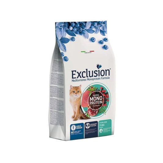 EXCLUSION MEDITERRANEO NOBLE GRAIN TONNO STERILIZZATO PER GATTI