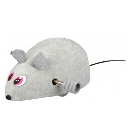 Topolino salterino con carica di 7 cm per gatti, gioco meccanico AGRIAPPIA con movimento divertente.