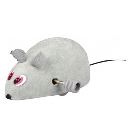 Topolino salterino con carica di 7 cm per gatti, gioco meccanico AGRIAPPIA con movimento divertente.