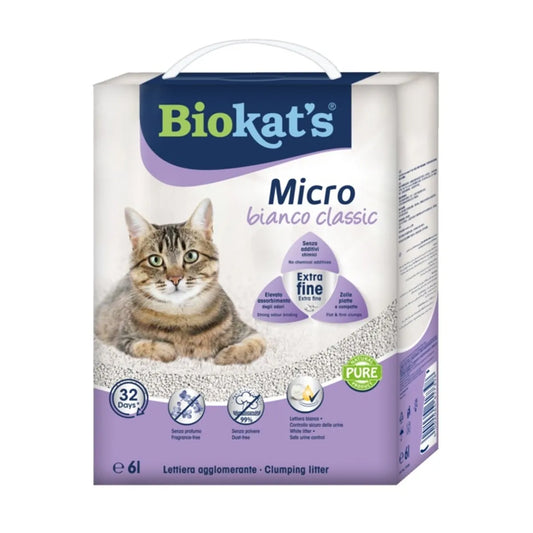 Biokat’s Lettiera Agglomerante Micro Bianco Classic