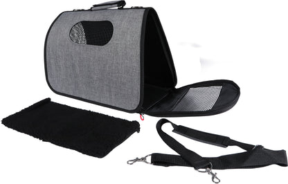 Zolux NOMAD Borsa da Trasporto per Cani e Gatti – Grigia