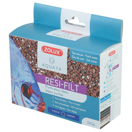 Zolux Resifilt Cleanwater – Materiale Filtrante con Azione Antialghe per Acquario | 500ml / 240g